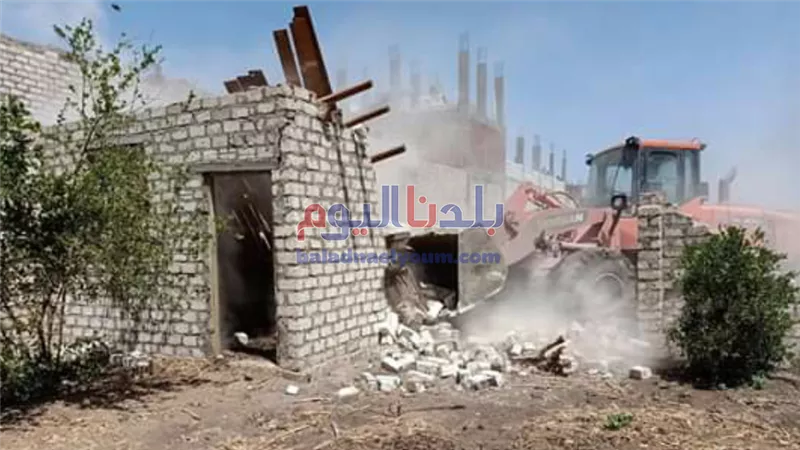 مراكز محافظة المنيا تواصل حملات إزالة التعديات على الأراضي الزراعية