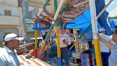 إزالة 300 إشغال طريق بحوش عيسى في حملة موسعة بالبحيرة