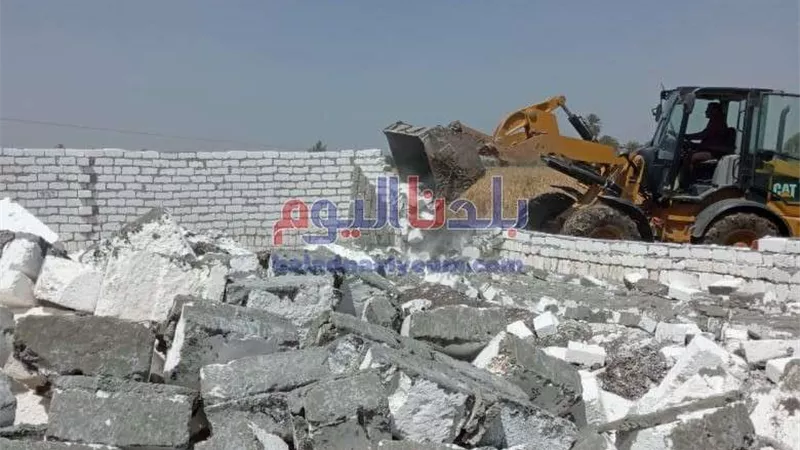 إزالة 272 حالة تعدي على أملاك الدولة والأراضي الزراعية بالمنوفية