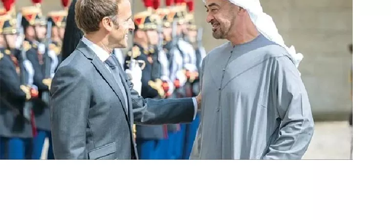 وصول رئيس الإمارات إلى فرنسا في أول زيارة خارجية له