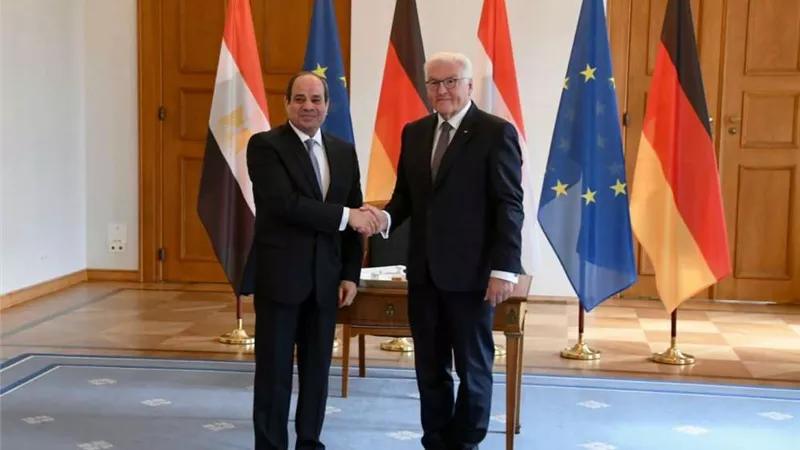 بعد قليل.. الرئيس السيسي يلتقي المستشار الألماني  في القصر الرئاسي
