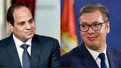 الرئيس الصربي يستقبل الرئيس السيسي بقصر صربيا الرئاسي