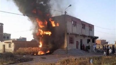 الحماية المدنية تسيطر على حريق بإحدى قرى المحمودية بالبحيرة