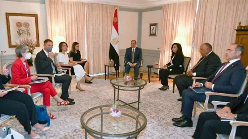 الرئيس السيسي يستقبل وزيرة الخارجية الألمانية