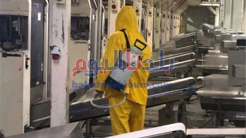 استمرار أعمال لجان المرور على المصانع بالمنطقة الصناعية بقويسنا