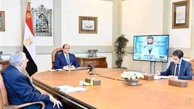 الرئيس السيسي يتابع سير العمل في مستشفيات العزل