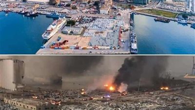 انهيار جزء من صوامع الحبوب في مرفأ بيروت