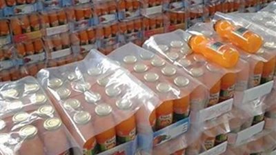 ضبط 12905 عبوة عصائر مجهولة المصدر بالقاهرة