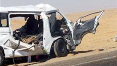 بالأسماء.. إصابة 16 شخص في حادث انقلاب سيارة ببني سويف