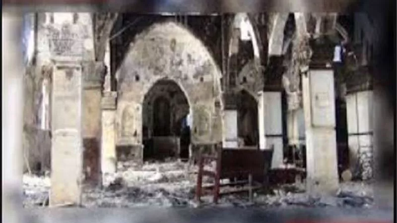 السيطرة على حريق محدود بدير السيدة العذراء مريم بدرنكة