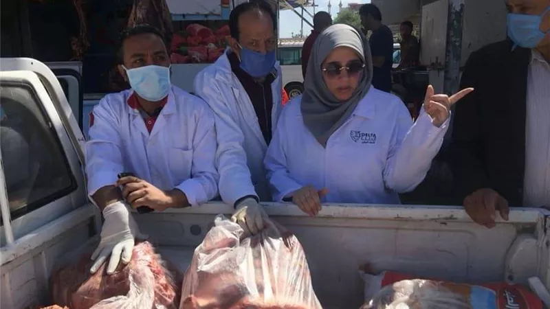ضبط طن من اللحوم الفاسدة خلال حملة بالدقهلية