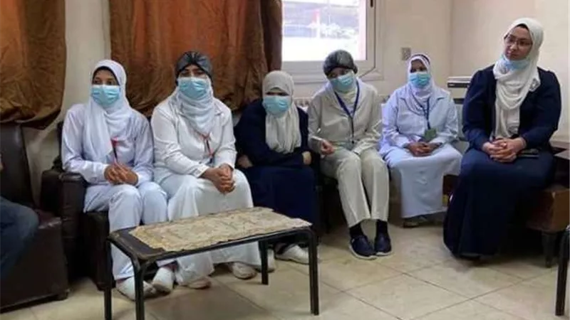 تكريم طاقم التمريض بمستشفى القناطر الخيرية المركزي