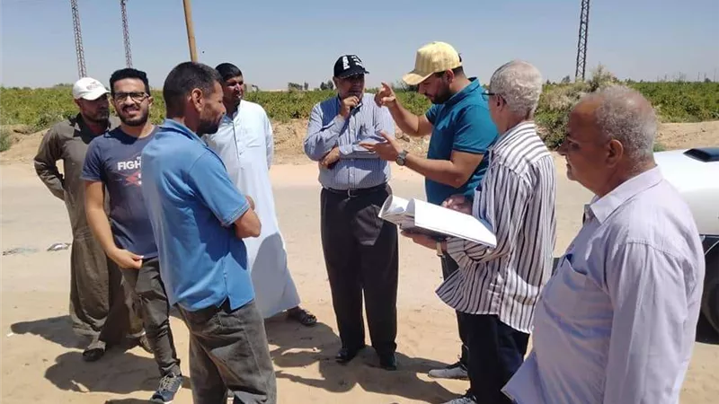 رئيس مدينة سمسطا يتابع الموقف التنفيذي لعدد من المشروعات التنموية