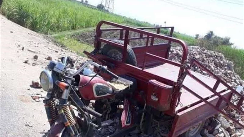 بالأسماء.. إصابة شخصين فى حادث تصادم ببنى سويف