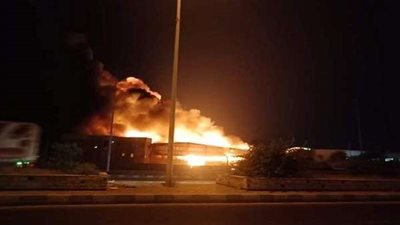 كارثة.. النيران تلتهم مستشفى حميات إمبابة والأطفاء تحاول السيطرة (فيديو)