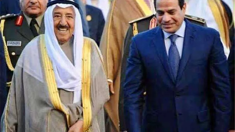 الرئيس السيسي يهنئ أمير الكويت بعيد الفطر