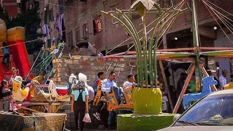 رغم كورونا.. الأطفال يحتفلون بعيد الفطر في المرج (صور)