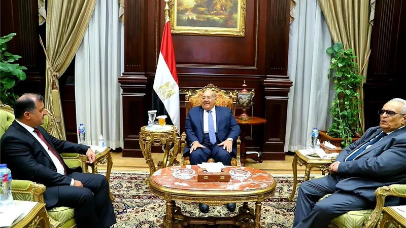 رئيس مجلس الشيوخ يلتقي سفير طاجيكستان بالقاهرة لتبادل الخبرات