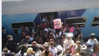 بناءا على توجيهات وزير النقل بالدفع بقطارات إضافية لمواجهة الكثافات العالية في بعض المحطات
