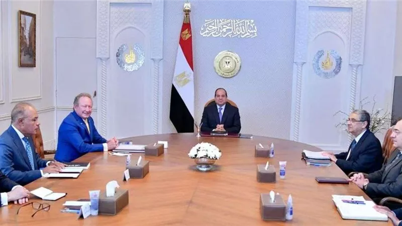 الرئيس السيسي يستقبل رئيس شركة FFI الأسترالية للطاقة