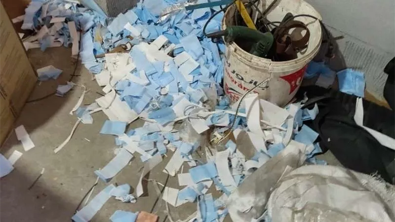 ضبط 2345 كمامة مجهولة المصدر ببني سويف
