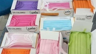 ضبط 12500 كمامة مجهولة المصدر بحوزة أحد الأشخاص بالإسكندرية