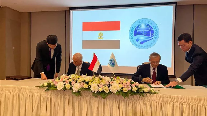 التوقيع على مذكرة تفاهم انضمام مصر إلى منظمة شنغهاي للتعاون