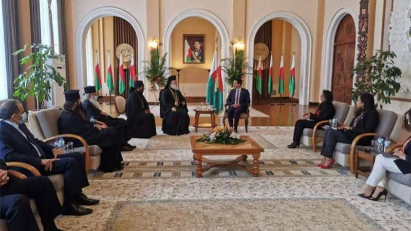 رئيس جمهورية مدغشقر يستقبل السفير المصري وبطريرك الإسكندرية وسائر أفريقيا للروم الأرثوذكس