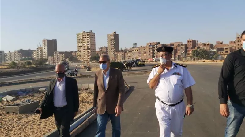 محافظ القليوبية يتفقد منطقة محور ربط مصر الجديدة بطريق شبرا بنها الحر