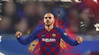 بريثويت يبدي سعادته بهدفه الأول مع برشلونة