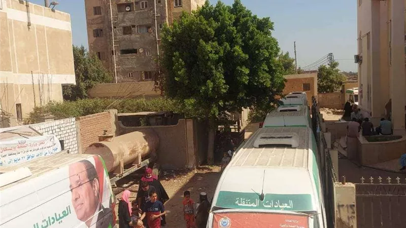 قافلة طبية بمنشأة القناطر وصرف الأدوية مجانا