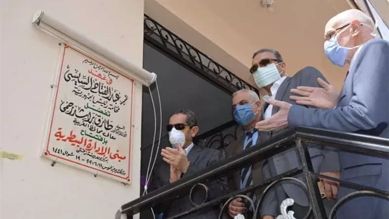 محافظ الغربية ونائبه يفتتحان الإدارة البيطرية بزفتى