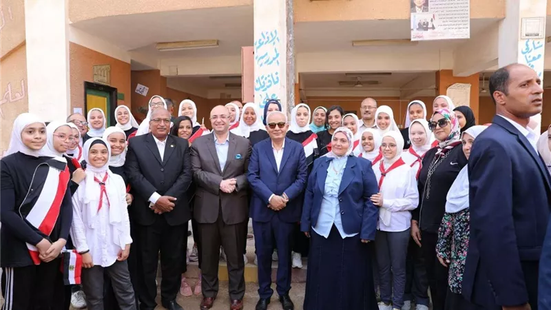 وزير التربية والتعليم ومحافظ بني سويف يتفقدان سير العملية التعليمية بالمحافظة