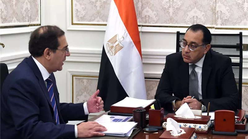 رئيس الوزراء يتابع مع وزير البترول موقف توافر المنتجات  لتلبية احتياجات السوق المحلي
