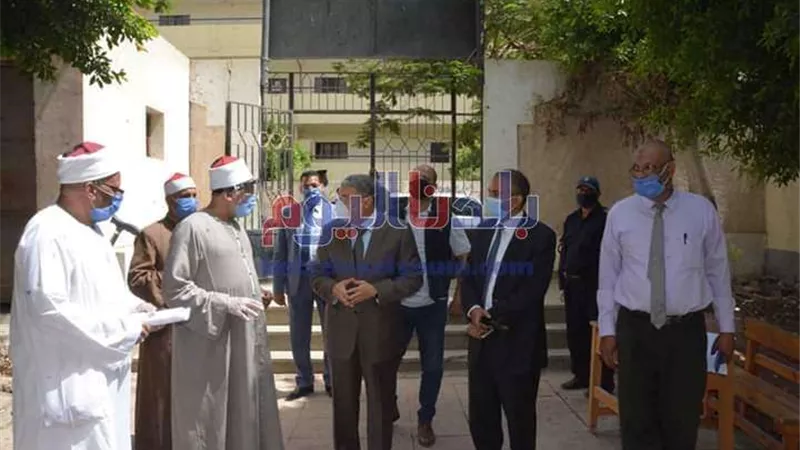محافظ المنيا يتفقد لجان المدارس الأزهرية وموقع إنشاء مزرعة لتسمين المواشي