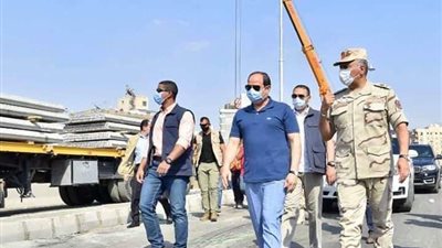 الرئيس السيسي يتفقد مستشفيات العزل بأرض المعارض