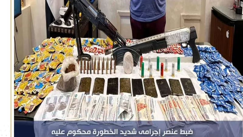 ضبط مسجل خطر بكمية من مخدر الهيروين فى بولاق الدكرور