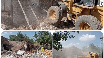إزالة 50 حالة تعدي بإجمالي مساحة 4588 متر بالبحيرة