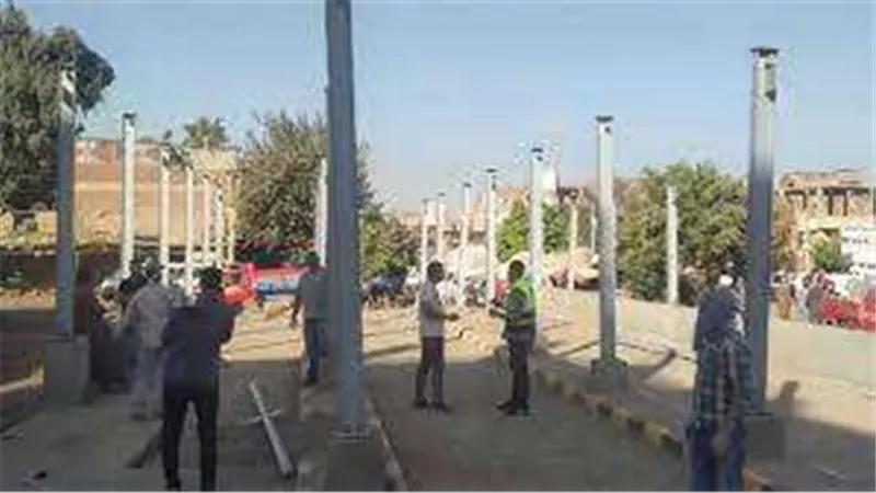 المنوفية: تواصل الأعمال الإنشائية بموقف العراقية النموذجي بالشهداء