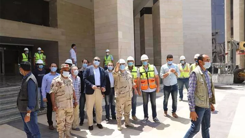 محمد سعفان يتفقد مبنى الوزارة بحي الوزارات بالعاصمة الإدارية