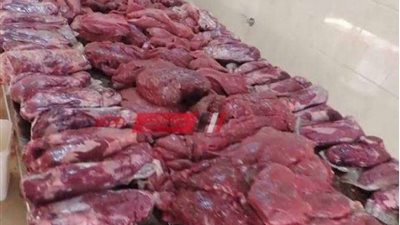 ضبط 2 طن من اللحوم الغير صالحة للإستهلاك بالجيزة