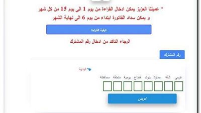 رابط استعلام المواطنين عن تسجيل قراءة الغاز ناتجاس 2022