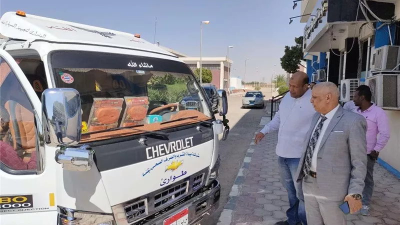 اعادة تأهيل عدد 9 سيارات بالشركة لنقل اعمال الكلور والشبة للمحطات بقنا
