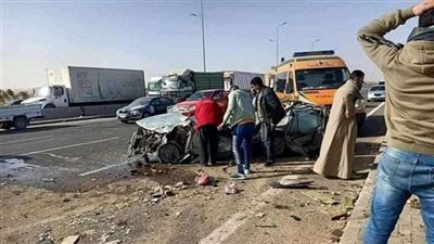 بالاسماء.. مصرع وإصابة 3 أشخاص في حادث سير بالفيوم