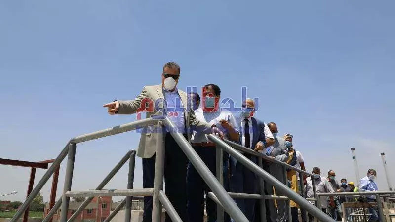 محافظ المنوفية يتفقد عدد من مشروعات مياه الشرب والصرف الصحي بأشمون