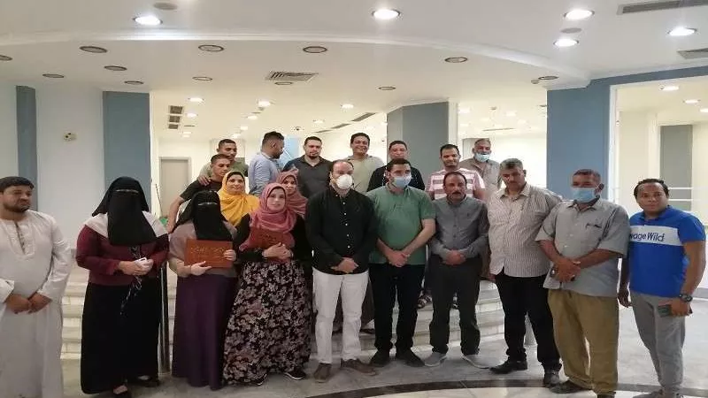 بالصور.. إغلاق مركز التدريب المدني بعد خروج جميع المصابين في شكشوك بالفيوم