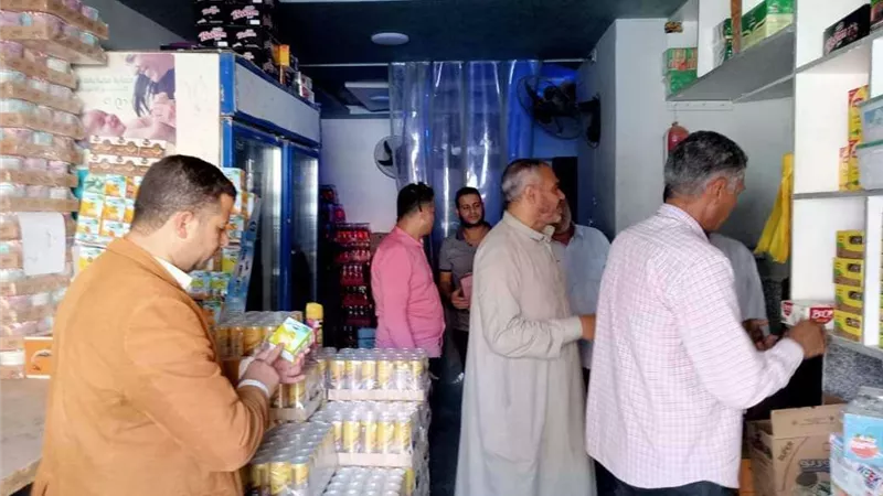 بدء العمل في إعادة رصف عدد من شوارع إهناسيا وتكثيف الرقابة التموينية على الأسواق