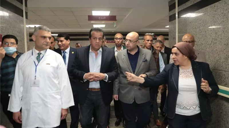 وزير الصحة ومحافظ بني سويف يتفقدان التشغيل التجريبي لمستشفى اهناسيا بعد تحويلها لمستشفى تخصصي