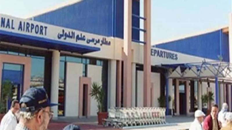 مطار مرسى علم الدولي يستقبل 20 رحلة طيران دولية