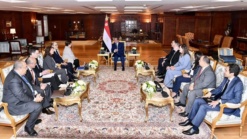 الرئيس السيسي يستقبل المدير التنفيذي لصندوق النقد الدولي بشرم الشيخ